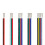 Mosiee 5meter Extension Cable 5 Pin Wire Cord, Hookup Electrical 5 Color Wire Stranded 4