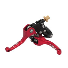 Motorcycle Brake Clutch Levers CNC 7/8 Inch 22mm Bull Horn Red For Dirt Pit Mini MX Universal