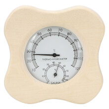 Sauna Room Humidity Thermometer Wood Hygrometer Temperature Gauge Multipurpose Temperature Gauge Wooden Design With Accurate Readings For Indoor