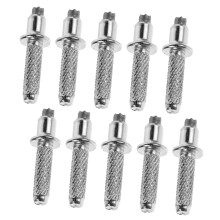 10pcs Durable Tungsten Steel Trekking Pole Tips with Enhanced Grip Stability Quick Replacement for Hiking and Walking Sticks