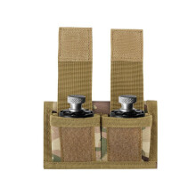 Double Speedloader Belt Pouch with Closure, Fits 5 and 6 Shot, Camouflage Duty Belt Holder