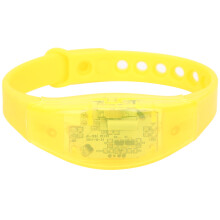 Night Running LED Silicone Wristband – Flashing Yellow, 20cm Circumference