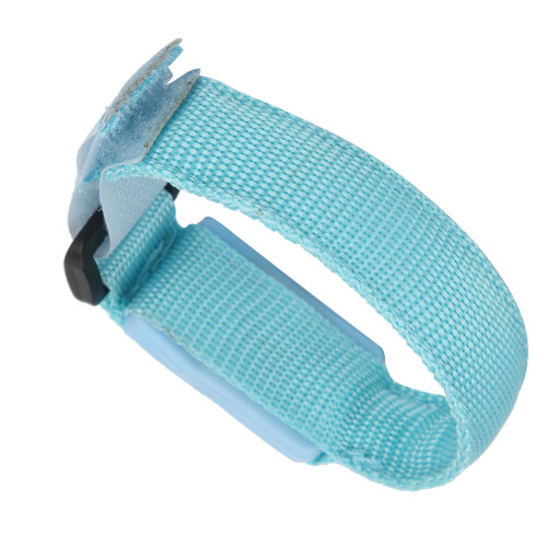 Adjustable LED Armband for Night Running - Blue 2cm Wide 3 Modes 1