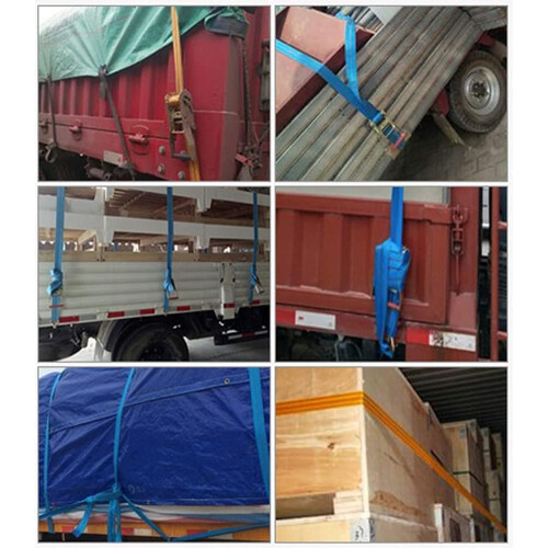 Heavy Duty Ratchet Strap 5000kg Adjustable Lashing Straps 5.5cm Weatherproof Polyester 2