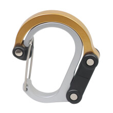 Karabiner, aluminum alloy, Dshape, snap hook, quick connect, for outdoor, fishing, hiking, climbing Ref: 1970
