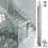 Glasbalustradengeländer fr Poolgartenbalkon (Mid Post 85cm/35in) 1