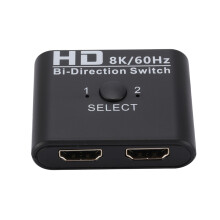 HDMI Switch 8K Ultra HD BiDirectional 2 in 1 HDMI Splitter Selector for TV and Projector