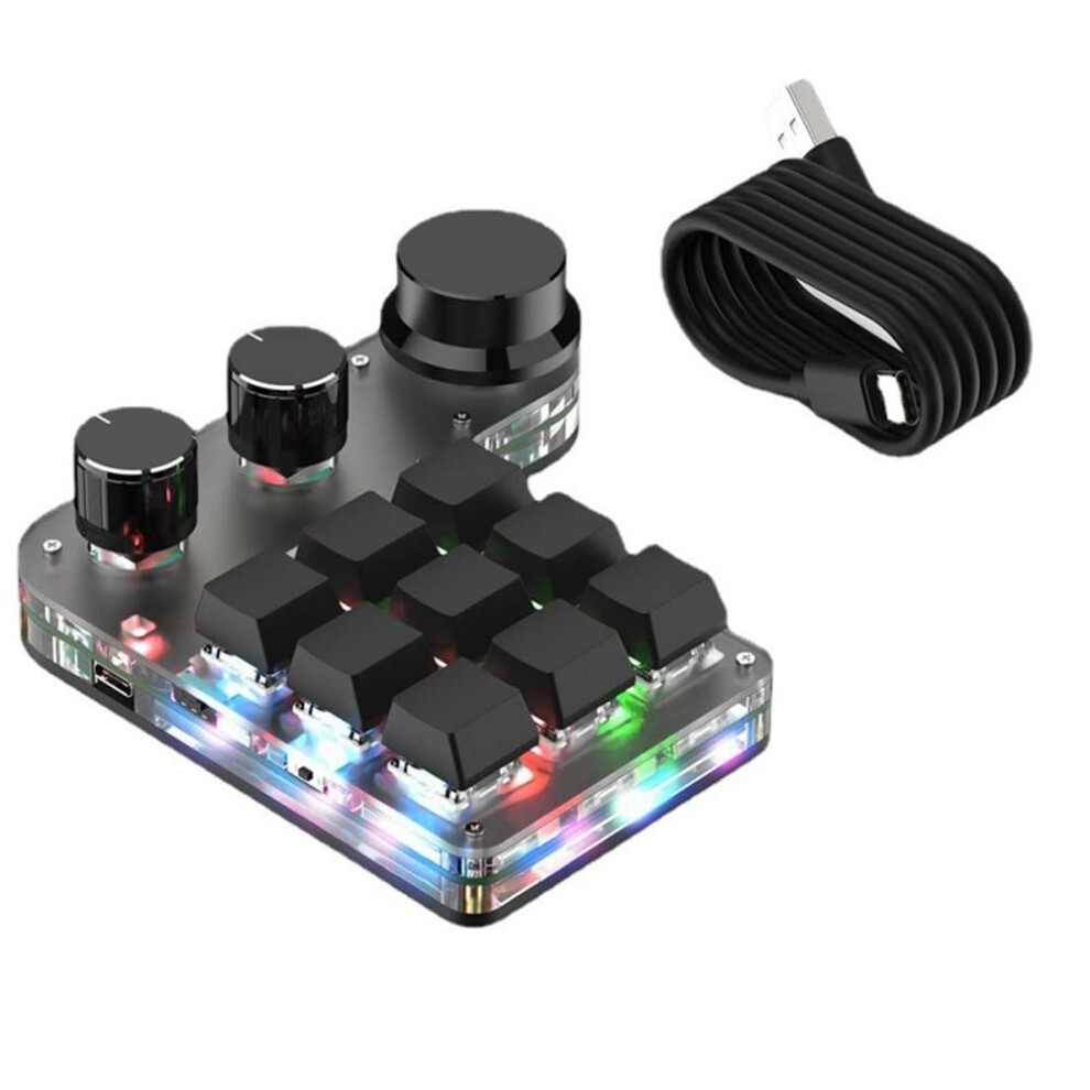 Rgb Mechanical Gaming Keypad With Hotswappable Switches And Custom Lighting, Programmable Keys 9187378381694