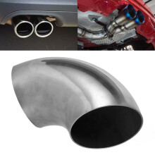 4in Stainless Steel Exhaust Pipe 90 Bend Elbow Universal Polished