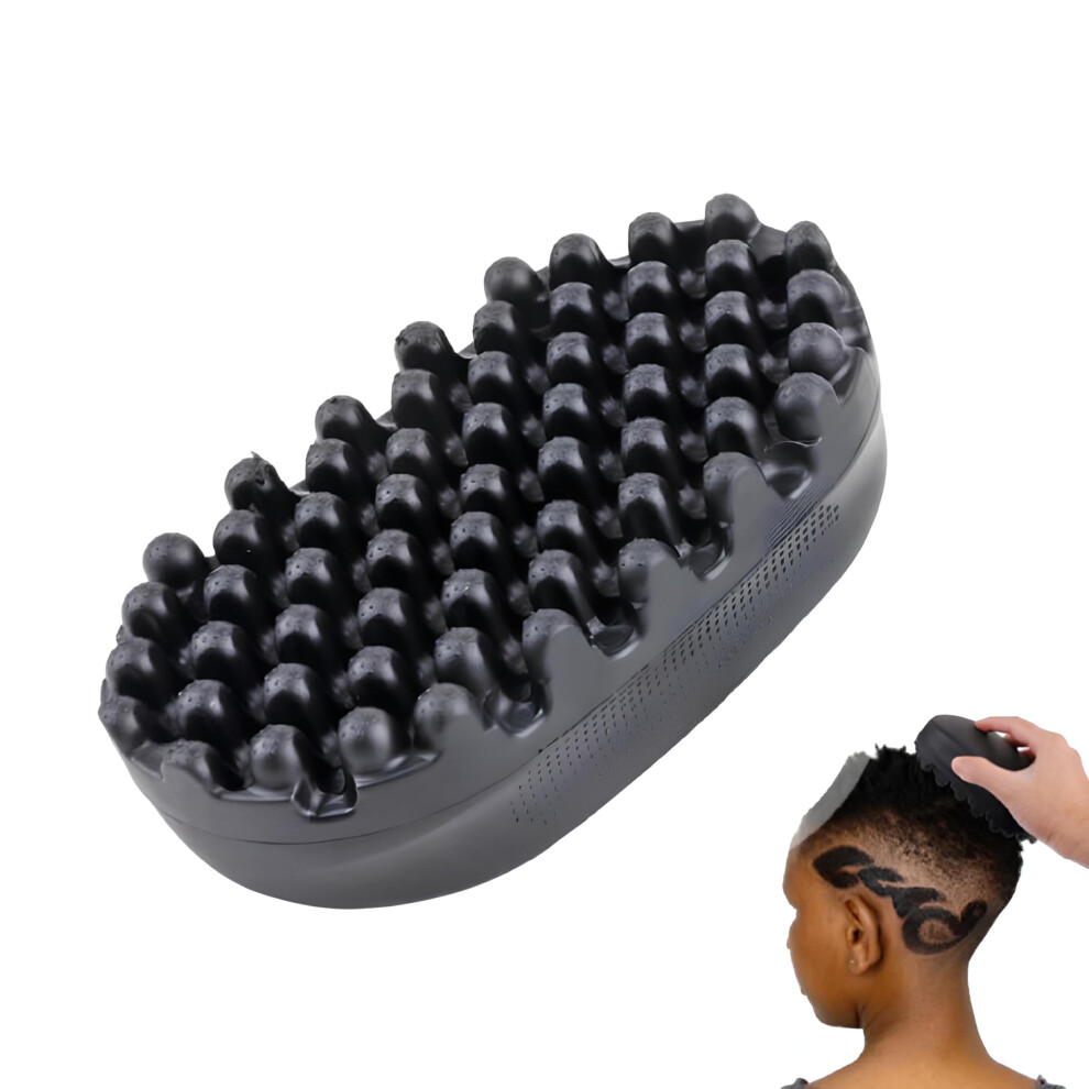 Unisex Afro Curl Brush Twist Comb For Dreadlocks With Ergonomic Rubber Grip, Washable Styling Tool