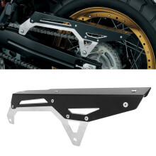 Aluminium-Kettenschutzring für Suzuki VStrom 650/XT DL1000 2022+ Schwarz-Chrom