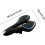 Comfortable bicycle saddle with hollow space, breathable, waterproof, reflective blue 2