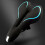 Comfortable bicycle saddle with hollow space, breathable, waterproof, reflective blue 3