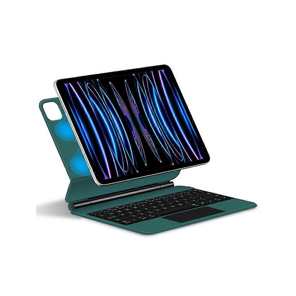 Tablet Keyboard Case For Ipad Pro 11 (2018-2022) With Backlit Silent Keys Green 6901508048904