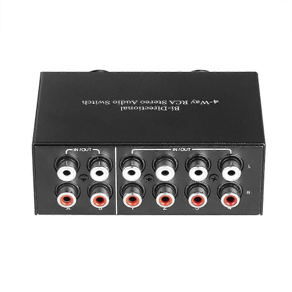 Rca Stereo Audio Switcher Metal Material 2 Input 4 Output 4 Input 2 Output Bidirectional With Independent Volume Control 6901508049055