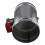 Damper Elétrico de Ar AC220V 1Nm 125mm Prata com Interruptor Automático 1