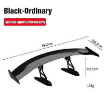 Gewijzigde Auto Spoiler, ABS-materiaal 30cm, Bakverfproces Zonder Sporen Installatie Zwart Normaal
