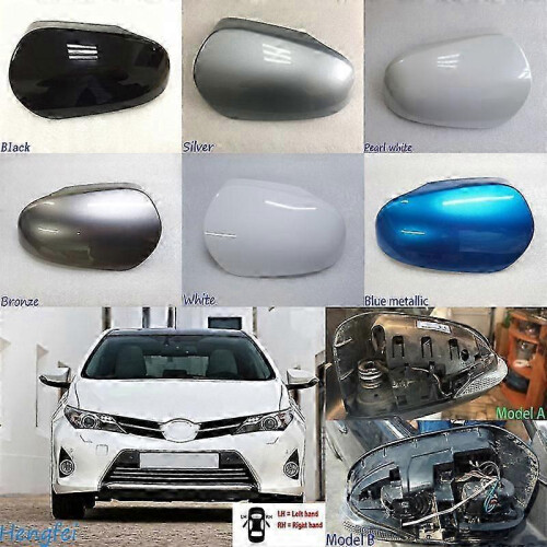 Capota de Espelho Retrovisor para Toyota Auris 2012-2019 A Prata Shell Protetora Esquerda 1