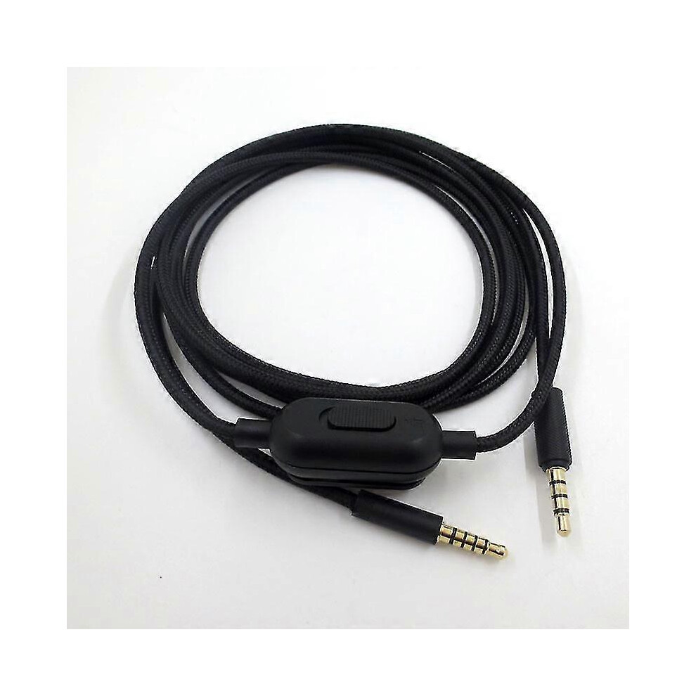Audio Replacement Cable 2M Length 3.5Mm Male To Male Compatible With Logitech G233 G433 Headphones Black 6901508052093