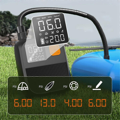 Εлектρικός Αερίσματος Μονοκύλινδρος 80W 5V 6A 70L/min Γρήγορη Ανέωση Μαύρο Υλικό ABS 2