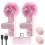 Wireless Lavalier Microfoon, ABS Materiaal 2-Pack (Roze), voor Gameopname 3