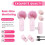 Wireless Lavalier Microfoon, ABS Materiaal 2-Pack (Roze), voor Gameopname 5