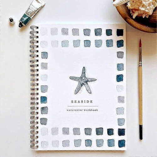 Aquarellmalbuch, 12 Farben, Anfängertutorial mit Vogelmotiv 1