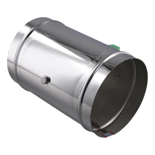 Damper Elétrico de Ar AC220V 1Nm 125mm Prata com Interruptor Automático 2
