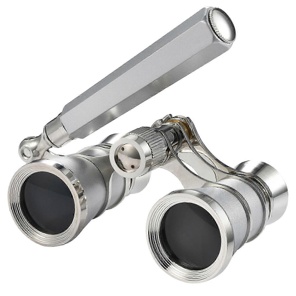 Opera Binoculars 3X25 Special For Theater And Horse Racing Viewing Silver 6901508056480