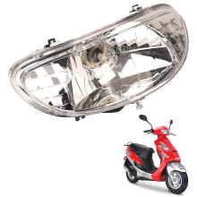 Motorcycle Headlight Assembly for TaoTao 50cc 3-Pin Female Plug E4 Certified Halogen Yellow Light