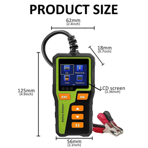 Batterietester, BT-30 Farbbildschirm, 5-30V Batteriedetektor 2