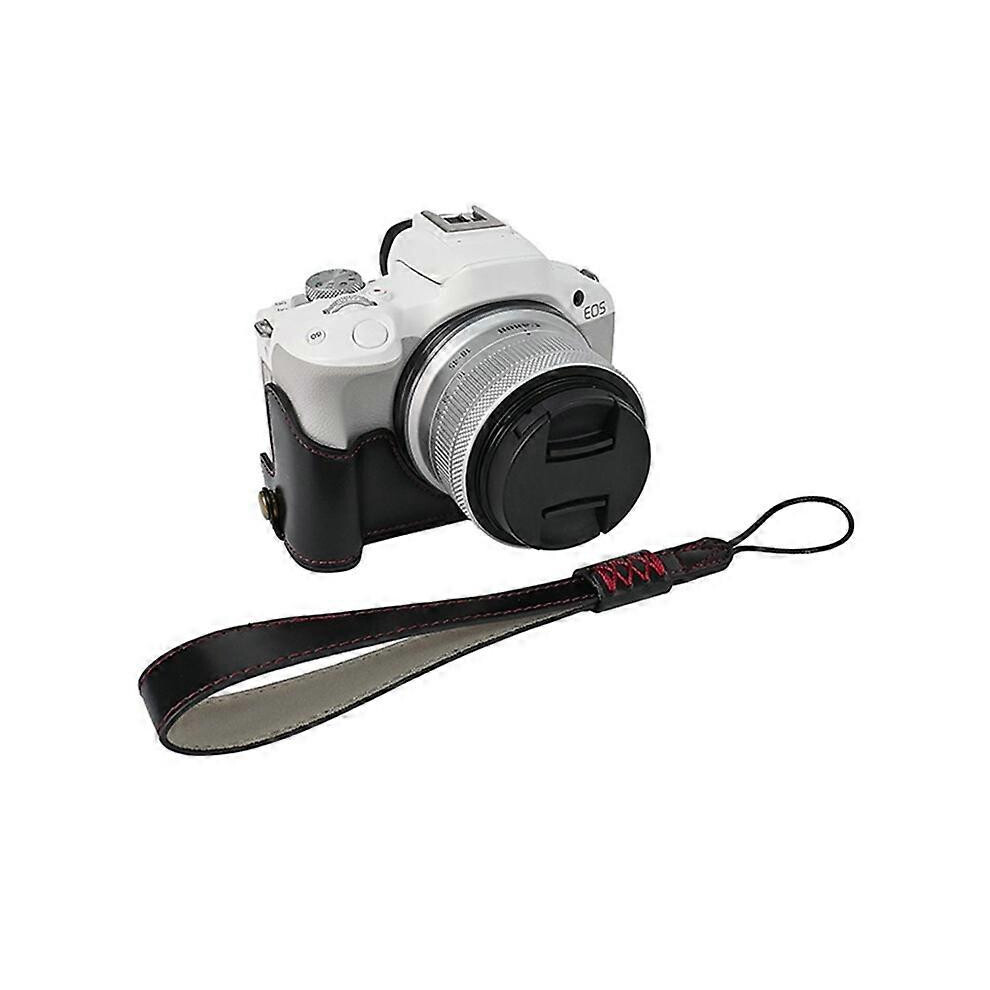 Camera Half Case For Canon Eos R50/R100 Bottom Opening For Battery Replacement Black 6901508056268