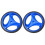 Bicycle training wheels, blue 2-pack, adjustable stable auxiliary wheels 4