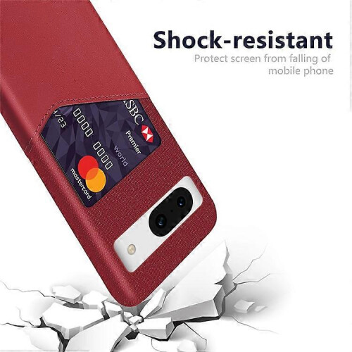 Phone case for Google Pixel 8a Red Cloth and PC material with precise cutouts 1