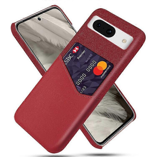 Phone case for Google Pixel 8a Red Cloth and PC material with precise cutouts