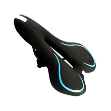 Comfortable bicycle saddle with cavity, breathable, nonslip, waterproof unisex blue