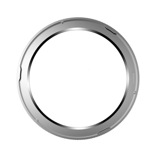 Bezel para Relógio Compatível com Xiaomi Watch S3/S4 Prata Leve 1g com Proteção Anti-Risco 1