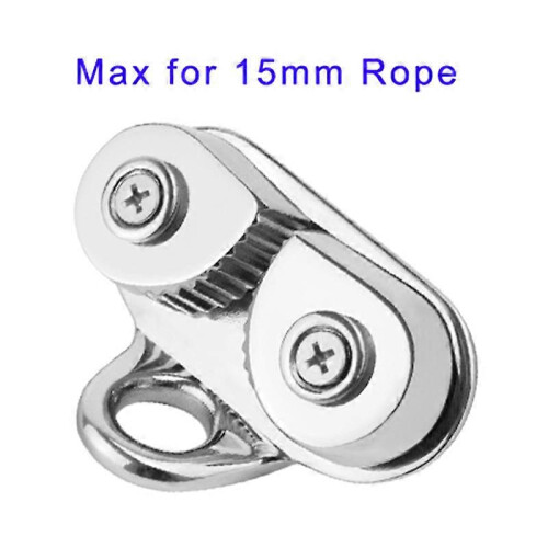 Cam Type Cable Clip Stainless Steel Suitable for 15mm Cables Silver 2