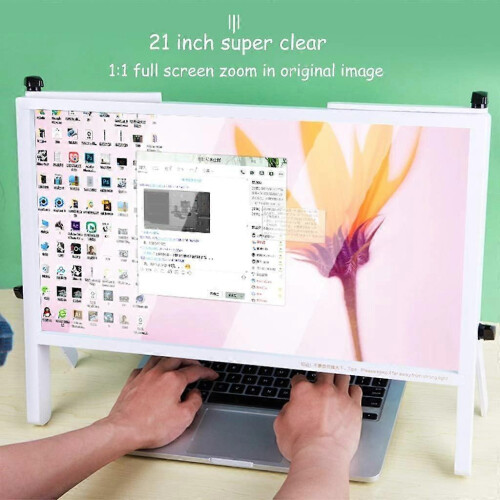 Amplificador de Tela de 21 Polegadas com Amplificação Óptica Universal para Celulares e Notebooks 1