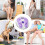Abs Twist Board, Disc Twist Exercise Board Compact for Slimming Workout, Counting Display  Foot Massage, Purple 4