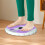 Abs Twist Board, Disc Twist Exercise Board Compact for Slimming Workout, Counting Display  Foot Massage, Purple 2