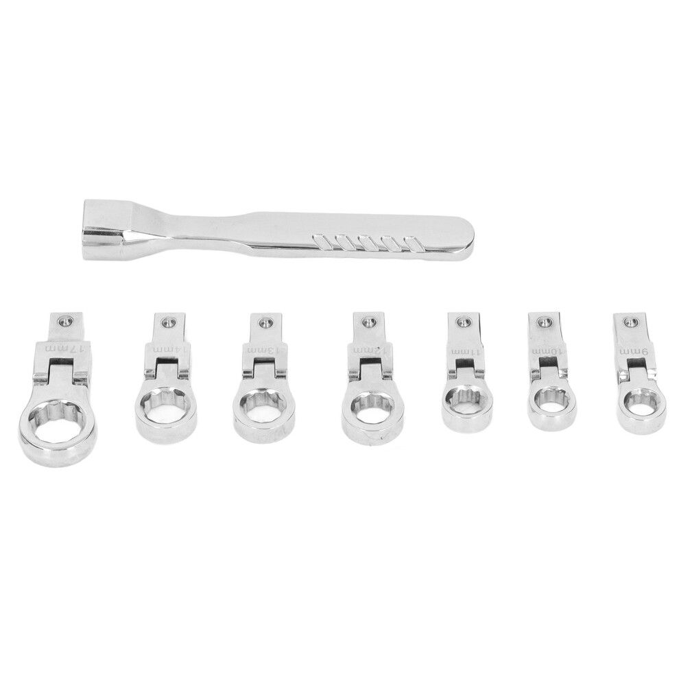 9Pcs Interchangeable Ratchet Wrench Set, Chromium Vanadium, Model 2047 6901375344574