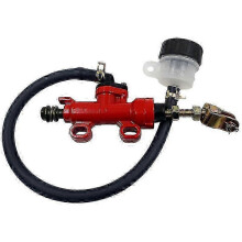 Hydraulische hoofdcilinder met reservoir aluminium rubber materiaal ATV achterrempomp rood