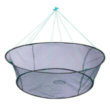 Vouwbare Vangnet 100 cm Diameter Groen voor Zoetwater- en Zoutwatergebruik