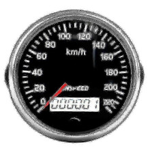 GPS-Speedometer 85mm 220km/h GPS-Sensor Direktanschluss Niedriger Energieverbrauch ABS+Metall