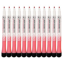 Whiteboard Markers 12 Pack Red Odorless Easy to Erase 8 Colors