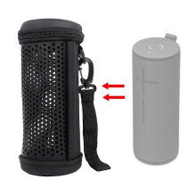 Speaker Protective Case Compatible with MEGABOOM 3 with Lanyard Black