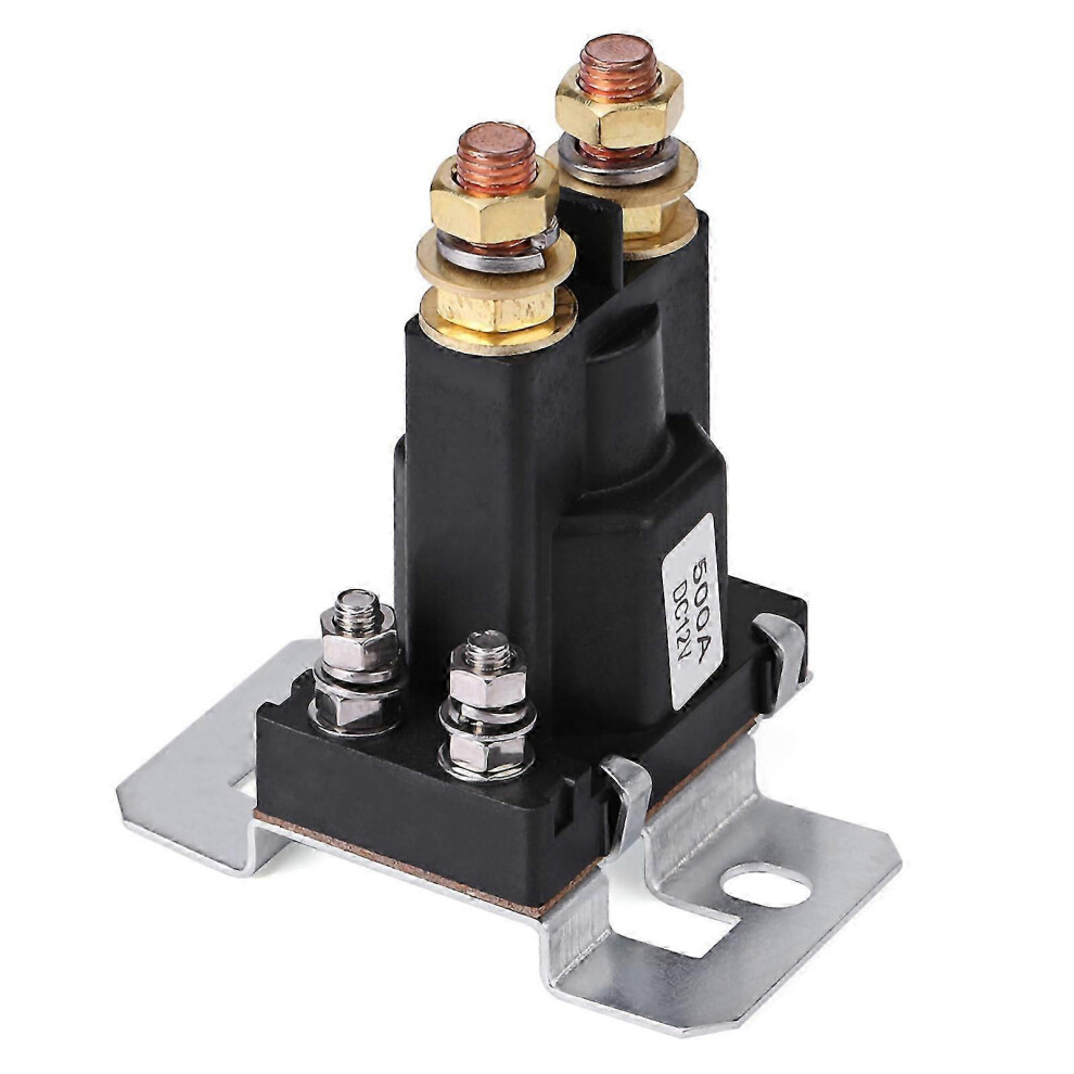 Automotive Starter Contactor 500A 12V Spst -30~80 High Temperature Resistant Relay Black 6901508062016