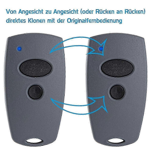 Handheld transmitter suitable for Marantec digital models 433MHz with gray and black plastic material 2