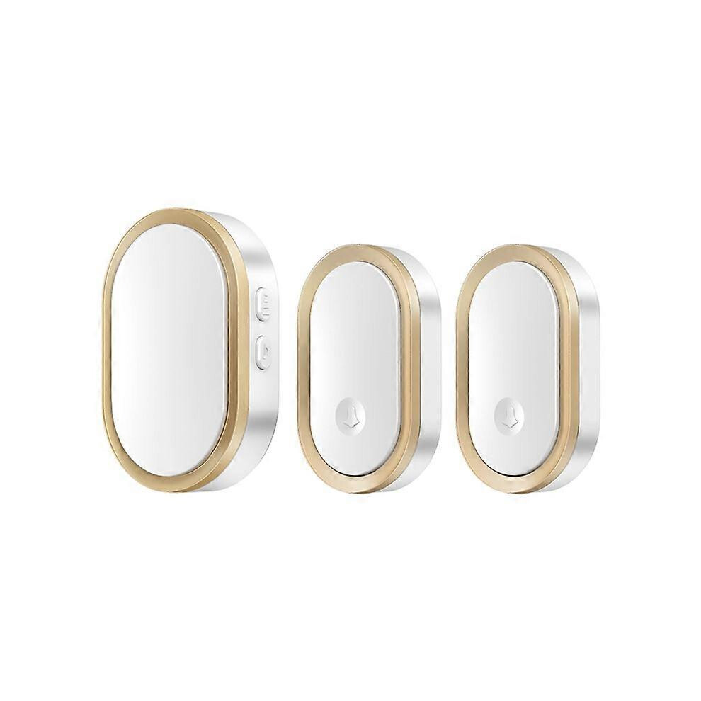 Wireless Doorbell A99 1 Receiver 2 Transmitters Waterproof 300 Meters Remote 36 Optional Ringtones 6901508061187